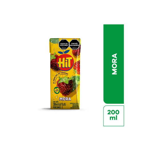 Jugo hit en caja sabor mora *200ml