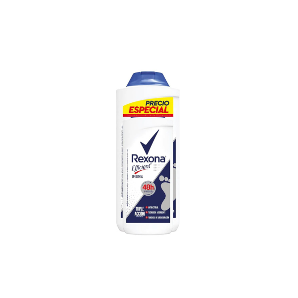 Talco Rexona Efficient 48h (1 x 200g + 1 x 100g)