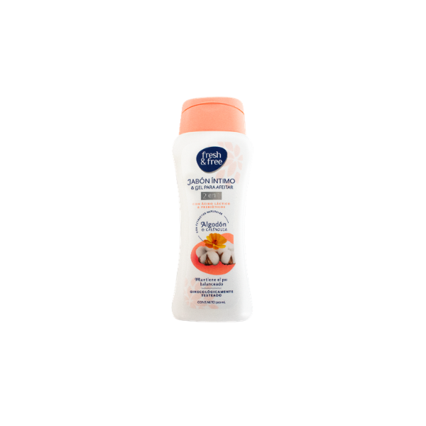 Jabon Intimo Fresh y Free Algodon y Calendula