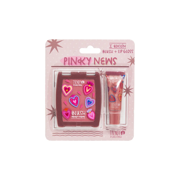 Blush + Lip Gloss Pinky News Trendy
