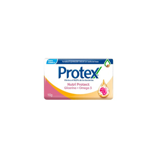 Protex jabón de baño nutrí protec glicerina + omega 3 *110gr