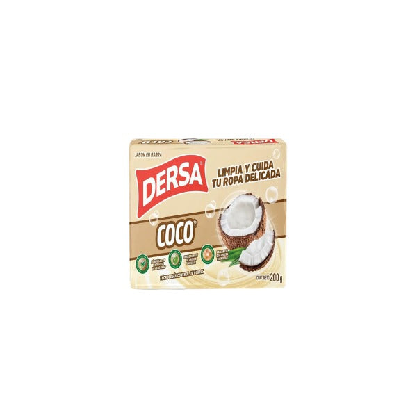 Jabón Dersa Coco 200g - Limpia y cuida tu ropa delicada