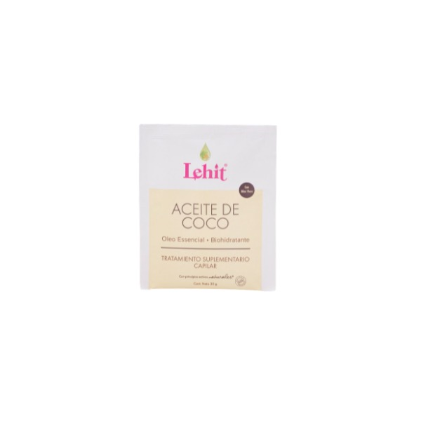 Lehit Tratamiento Suplementario Capilar Aceite de Coco - Óleo Esencial Biohidratante