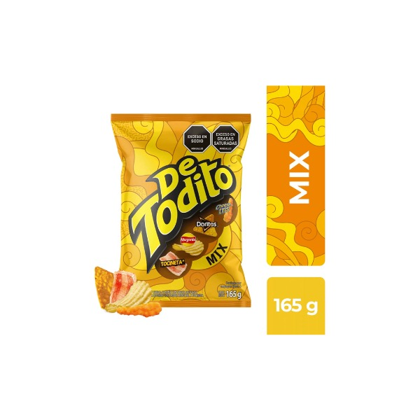 Detodito Mix 165g - Doritos, Margarita y Tooneta